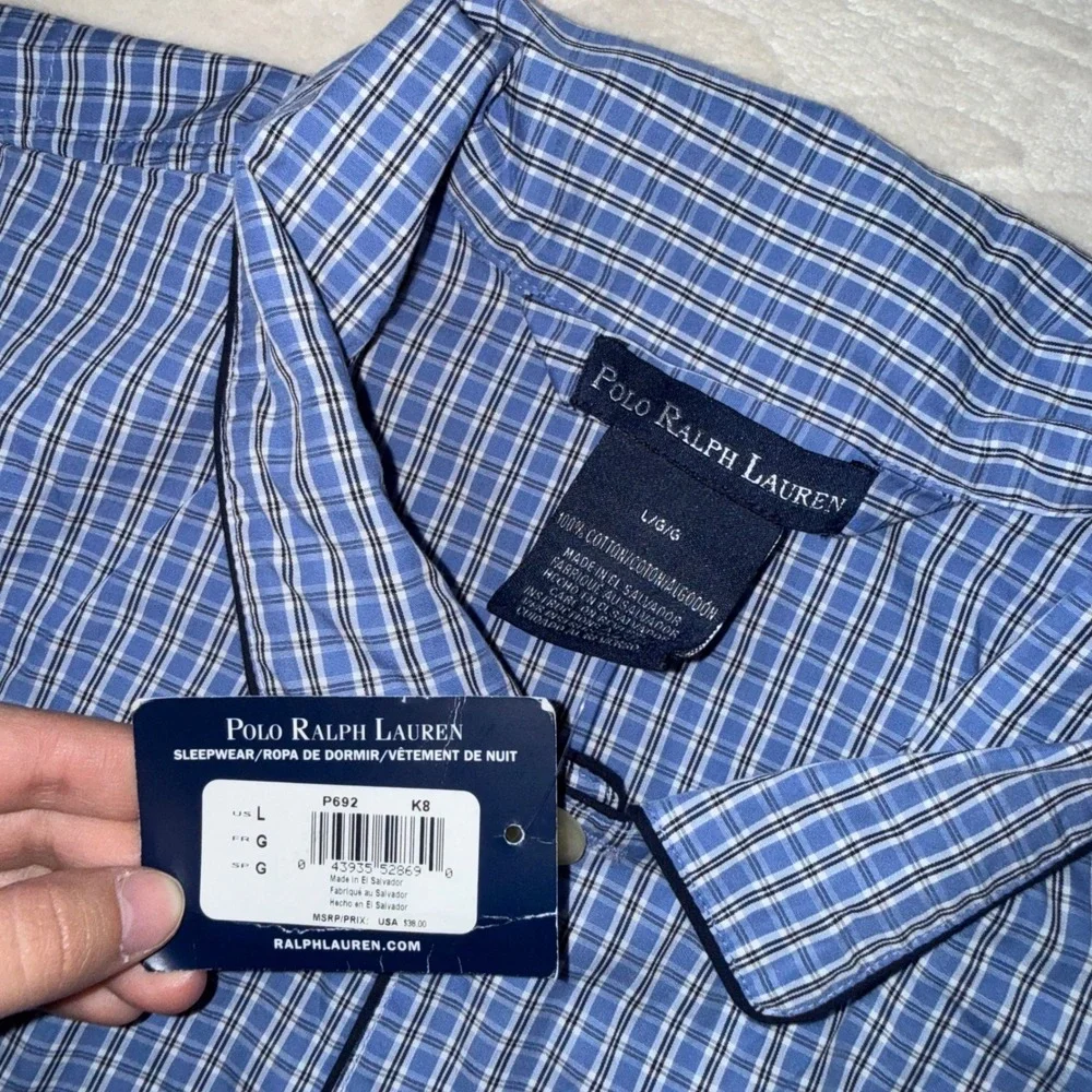 NWT Men's Polo Ralph Lauren Sleepwear Shirt